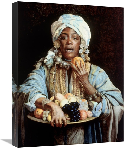 Global Gallery GCS-282841-22-142 22 in. A North African Fruit Vendor A