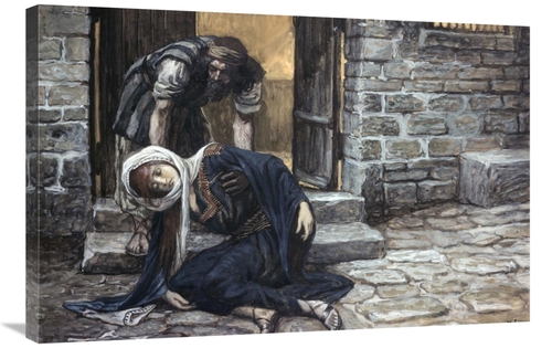 Global Gallery GCS-280402-36-142 36 in. Levite Findeth His Dead Wife A