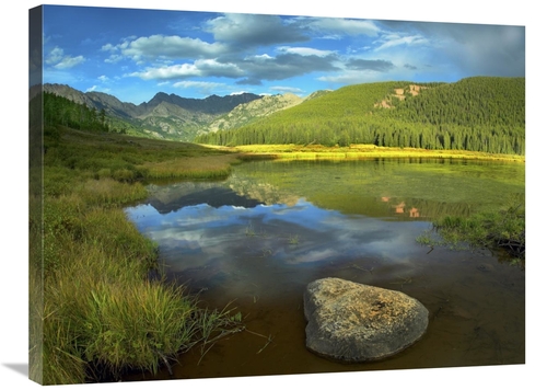 Global Gallery GCS-452136-2432-142 24 x 32 in. Reflection At Mount Pow