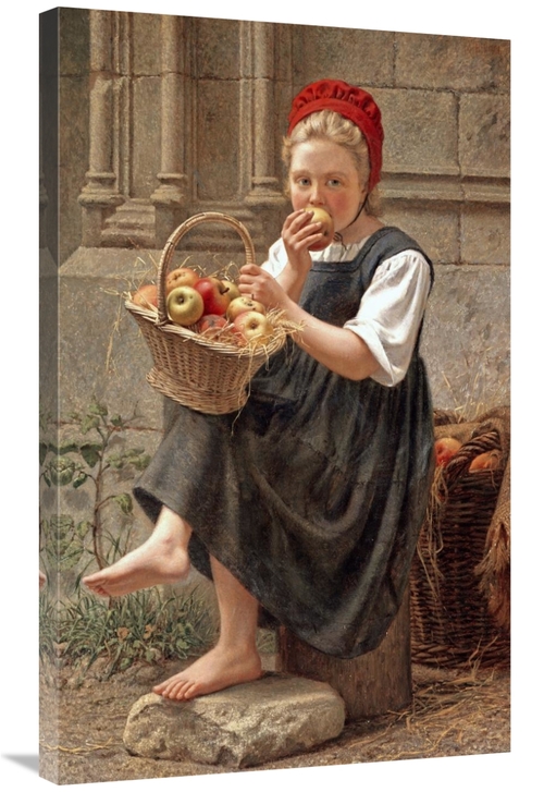 Global Gallery GCS-268582-36-142 36 in. The Apple Girl Art Print - Cha