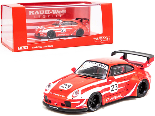 Porsche RWB 993 RWBWU #23 Red with White Stripes \RAUH-Welt BEGRIFF\"