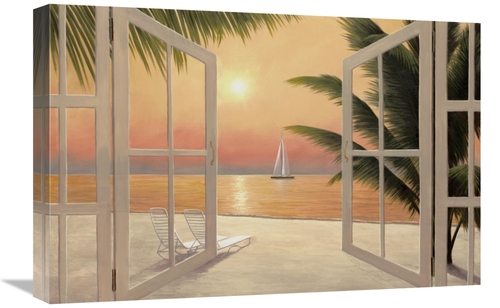 Global Gallery GCS-38450-1624-142 16 x 24 in. Beach Windows Art Print 