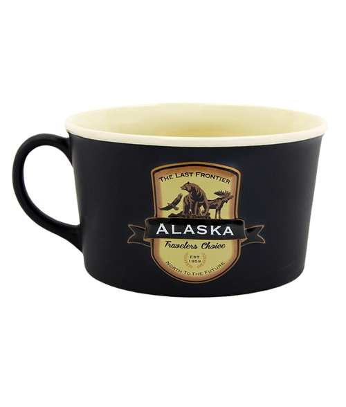 Americaware SEBALA01 Alaska Mountains Emblem Bowl