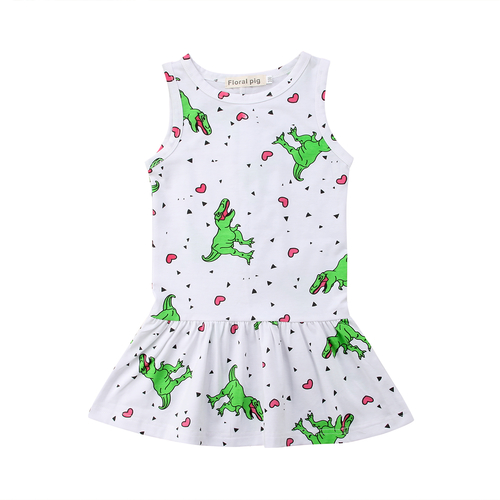 2019 Toddler Kid Baby Girl Animal Cotton Dinosaur