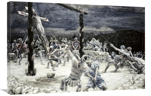 Global Gallery GCS-280479-36-142 36 in. Raising of the Cross Art Print