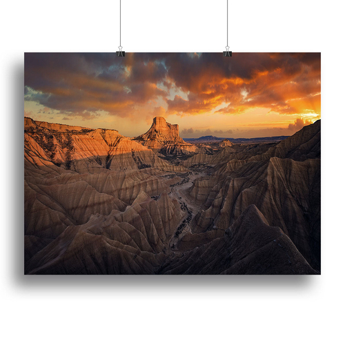 Badlands Bardenas Reales Canvas Print or Poster