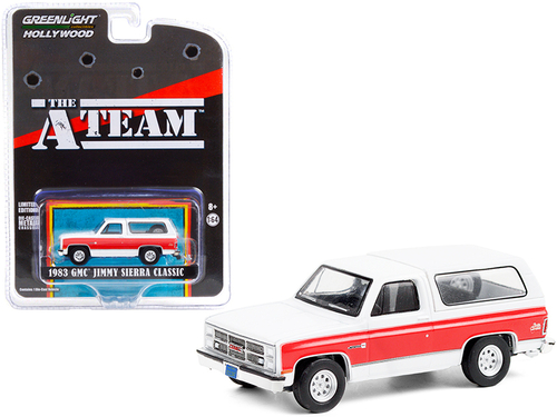1983 GMC Jimmy Sierra Classic White with Red Stripes \The A-Team\"