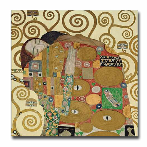 Artistic Home Gallery 3030W612SAG The Embrace by Gustav Klimt Premium 