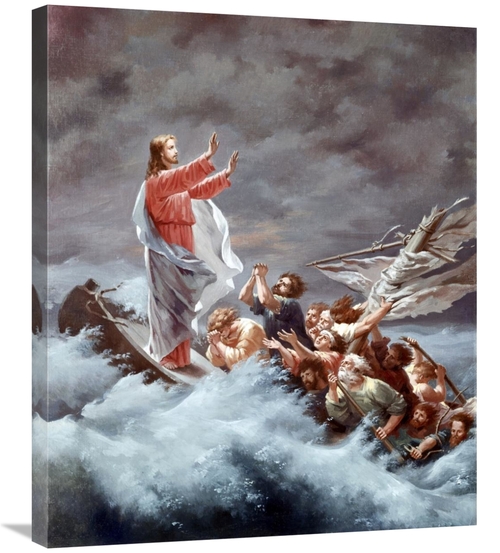 Global Gallery GCS-277404-30-142 30 in. Christ Stilling the Tempest Ar