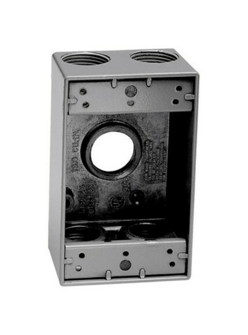 Sigma 14251-5 Gray 1 Outlet Outlet Box