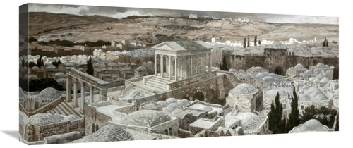 Global Gallery GCS-280332-30-142 30 in. Heathen Temple on Golgotha Art