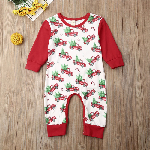 Pudcoco Autumn XMAS Newborn Baby Girls Boy Red