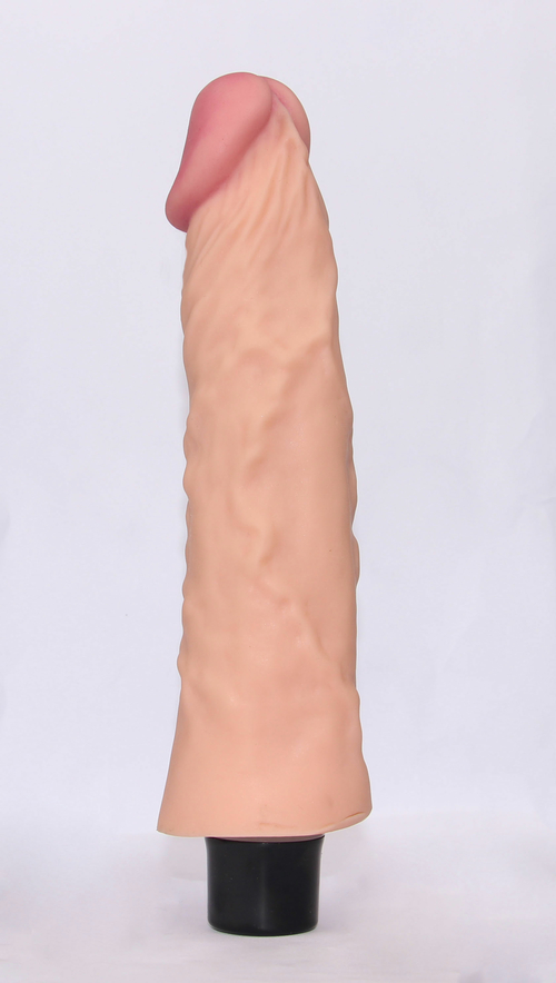 Get Lucky 8.3 Inch Real Skin Dildo Realistic Vibrator 10 Speed