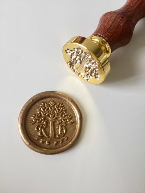 Love Tree design Wedding Wax Seal Stamp with initials