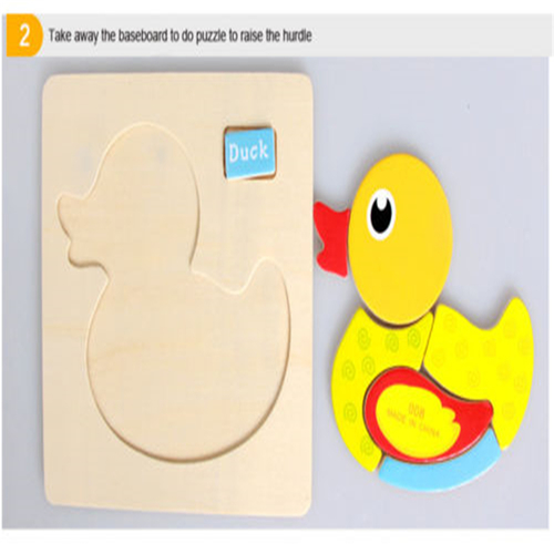 Cute Cartoon Animal Wooden Puzzle Intelligence