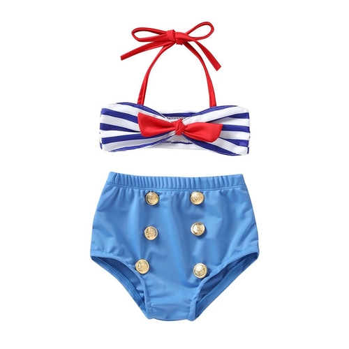 Summer Cute Kids Baby Girls Swimwear 2Pcs Infant