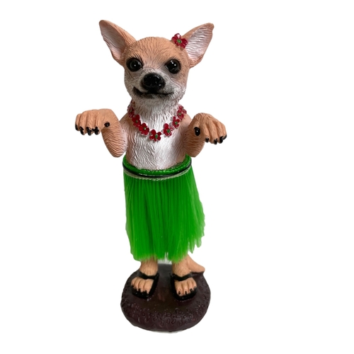 Hula Chihuahua Dog Doll Dashboard Car Accessories Bobblehead