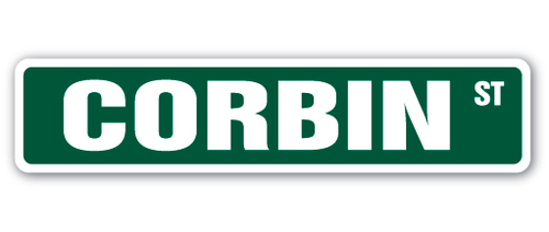 SignMission SS-CORBIN 4 x 18 in. Corbin Street Sign