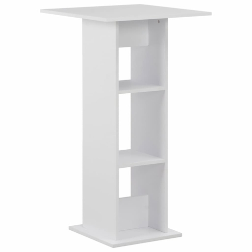 Bar Table White 23.62"x23.62"x43.31"