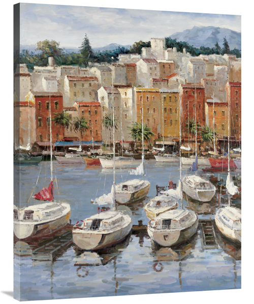 Global Gallery GCS-130144-3040-142 30 x 40 in. Terracotta Harbor Art P
