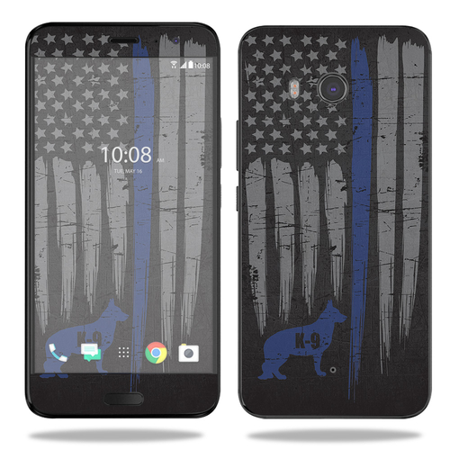 MightySkins HTCU11-Thin Blue Line K9 Skin for HTC U11 - Thin Blue Line