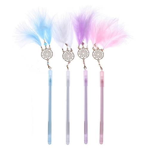 1Pc Gel Pen Kawaii Dreamcatcher Feather Pendant