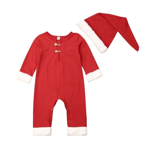 Xmas Infant Newborn Boy Baby Girl Rompers 2pcs