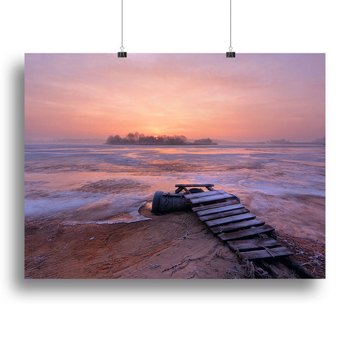 Cold Morning Canvas Print or Poster