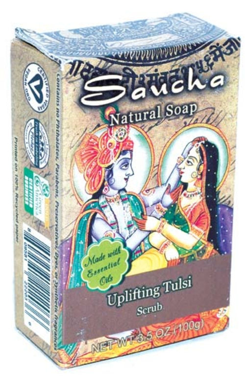 Azure Green RSSUPL 3.5 oz Uplifting Tulsi Saucha Soap