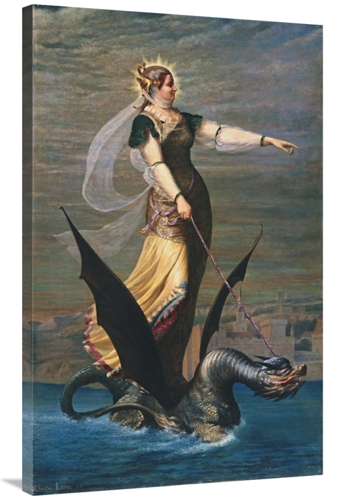 Global Gallery GCS-268239-40-142 40 in. La Tarrasque Art Print - Charl