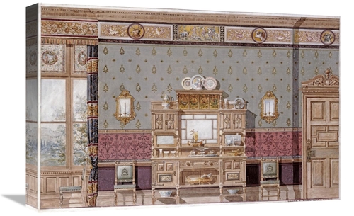 Global Gallery GCS-267816-22-142 22 in. Hunting Lodge Interior Art Pri