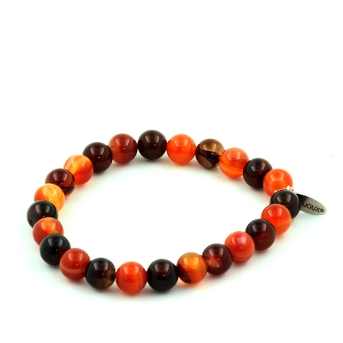 Banded Agate Bracelet 8 mm.