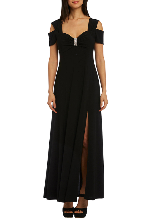 Black Long Cold Shoulder Dress