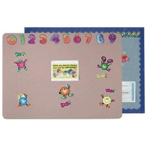 Aarco Products SV1824878 Blue Surf Vinyl Wrapped Display Board- 18 x 2
