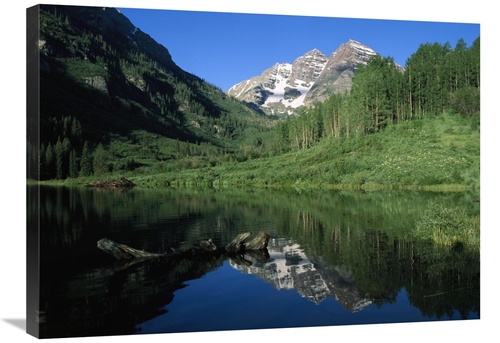 Global Gallery GCS-451993-2432-142 24 x 32 in. Maroon Bells At Maroon 