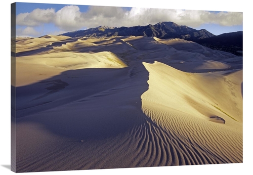 Global Gallery  30 x 40 in. Rippled Sand Dunes with Sangre De Cristo M