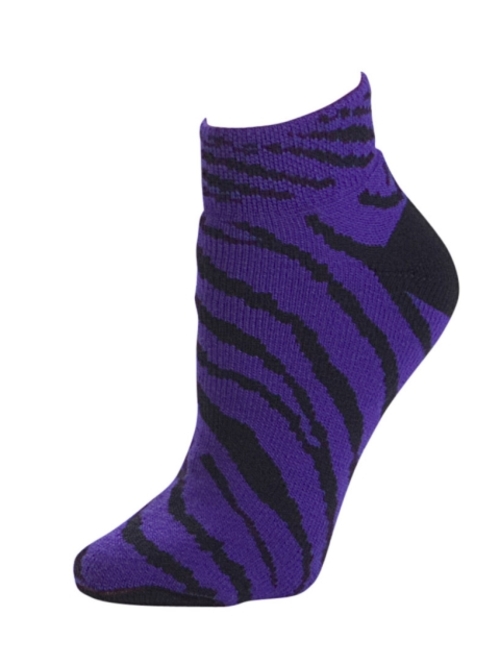 Pizzazz Performance Wear 7090AP -PUR -XS 7090AP Animal Print Anklet So