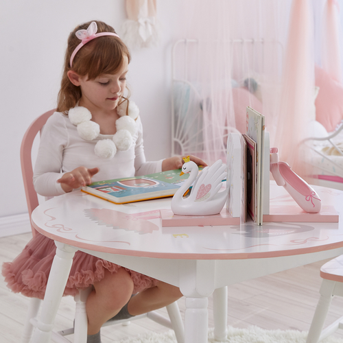 Fantasy Fields Kids Swans Wooden Bookends Décor