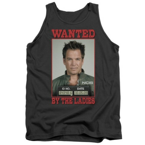 Trevco Ncis-Wanted - Adult Tank Top - Charcoal- Large