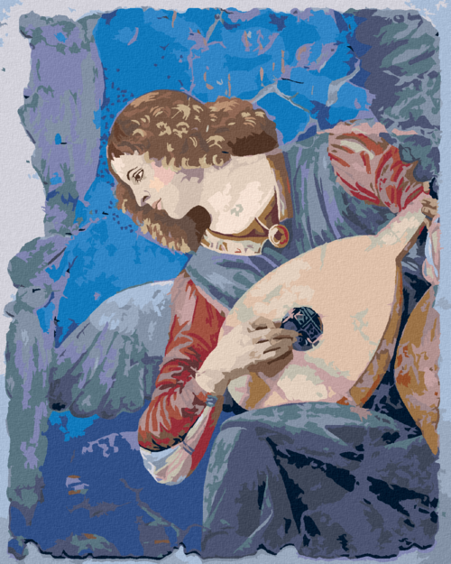 Paint by Numbers - AN ANGEL PLAYING THE LUTE (MELOZZO DA FORLI)