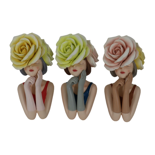 Decorative Figure DKD Home Decor 14,5 x 11,5 x 28,7 cm Lady