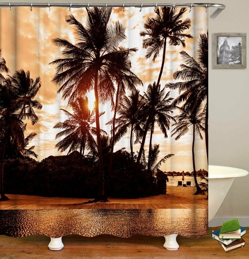 Tropical Twilight Shower Curtain