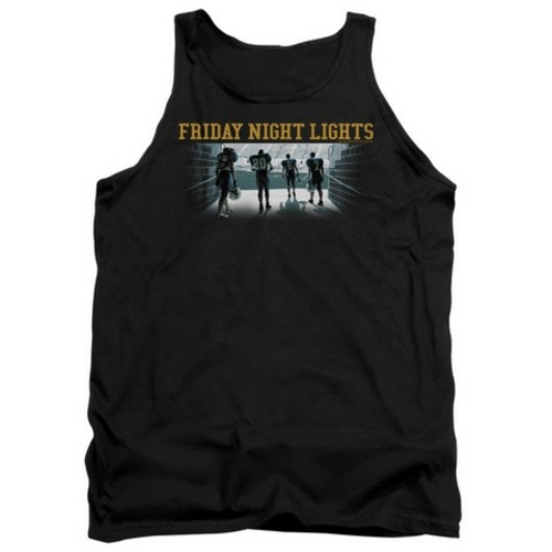 Trevco Friday Night Lts-Game Time Adult Tank Top, Black - XL
