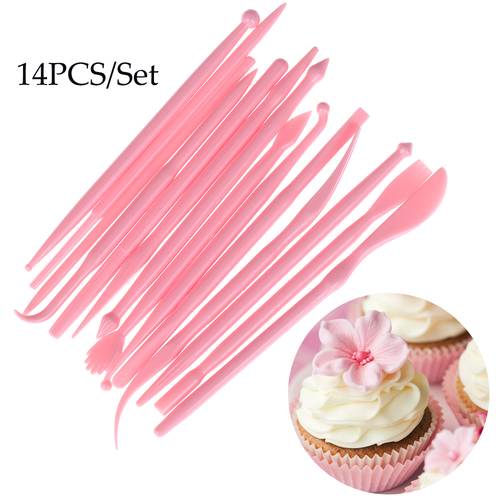 14pcs/Set Cake Mold Flower Decoration Pen Pastry
