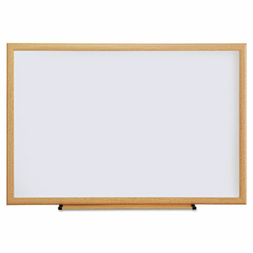 Universal 43619 Dry Erase Board- Melamine- 36 x 24- Oak Frame