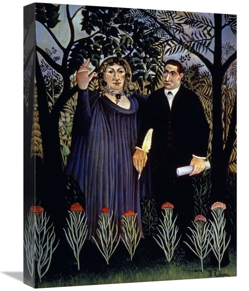 Global Gallery GCS-279880-22-142 22 in. A Poet Inspired by the Muse Ar