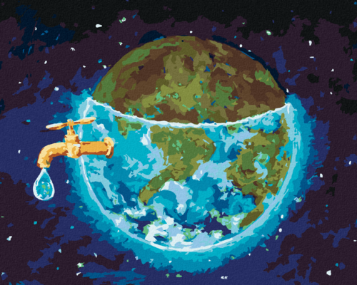 Paint by Numbers - SAVING WATER ON EARTH