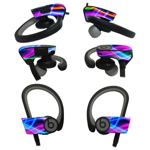 MightySkins BEPOB2-Light Waves Skin for Beats Powerbeats2 Headphones -