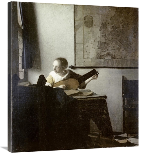 Global Gallery GCS-281423-36-142 36 in. The Lute Player Art Print - Jo