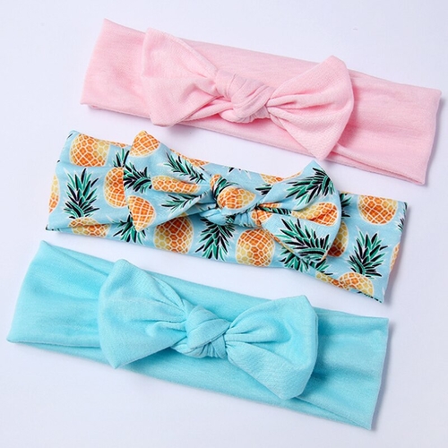 3pcs/Set Baby Girl Headband Ribbon Elastic